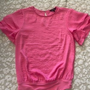 Pink Satin Bodysuit 🩷